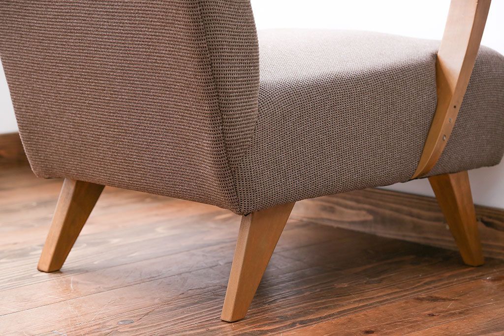 レトロ家具　アンティーク　レトロなシングルソファ(一人掛けソファ)(1)