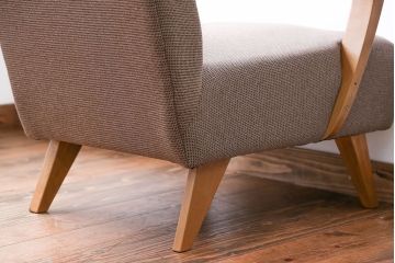 レトロ家具　アンティーク　レトロなシングルソファ(一人掛けソファ)(1)