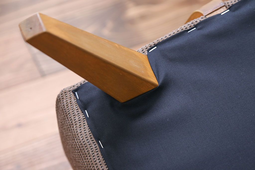 レトロ家具　アンティーク　レトロなシングルソファ(一人掛けソファ)(1)