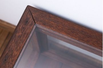 アンティーク家具　アンティーク　小振りな横長ガラスケース