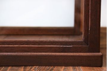 アンティーク家具　アンティーク　小振りな横長ガラスケース