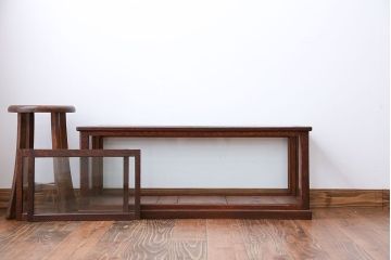 アンティーク家具　アンティーク　小振りな横長ガラスケース
