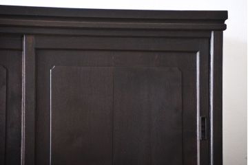アンティーク家具　三方栗材　変わり型　上品な三段重ね箪笥