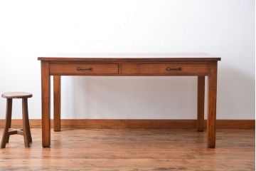 アンティーク家具　イギリスアンティーク　オーク材　ダイニングテーブル