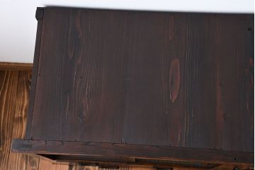 アンティーク家具　アンティーク　味わい深い鉄脚戸棚