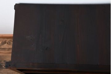 アンティーク家具　アンティーク　鉄脚付きガラス戸棚