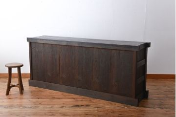 アンティーク家具　古民具・骨董　漆の質感が味わい深い水屋箪笥サイドボード