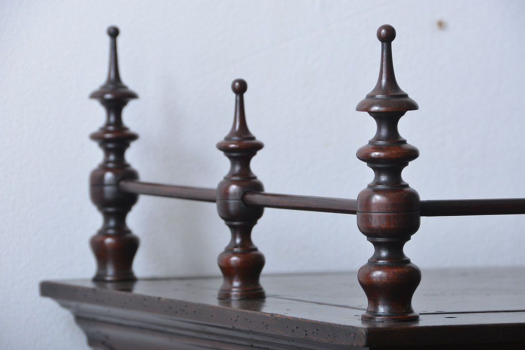 アンティーク家具　大正ロマン　天枠付き!古いタバコ屋のアンティークガラスケース