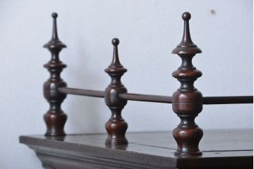 アンティーク家具　大正ロマン　天枠付き!古いタバコ屋のアンティークガラスケース