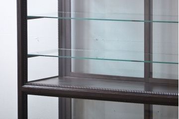 アンティーク家具　大正ロマン　天枠付き!古いタバコ屋のアンティークガラスケース
