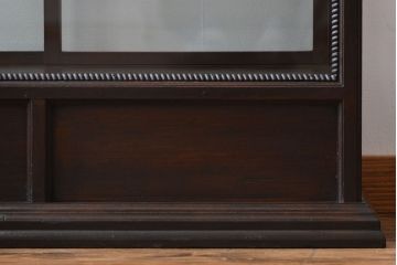 アンティーク家具　大正ロマン　天枠付き!古いタバコ屋のアンティークガラスケース