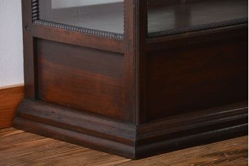 アンティーク家具　大正ロマン　天枠付き!古いタバコ屋のアンティークガラスケース