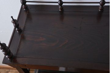 アンティーク家具　大正ロマン　天枠付き!古いタバコ屋のアンティークガラスケース