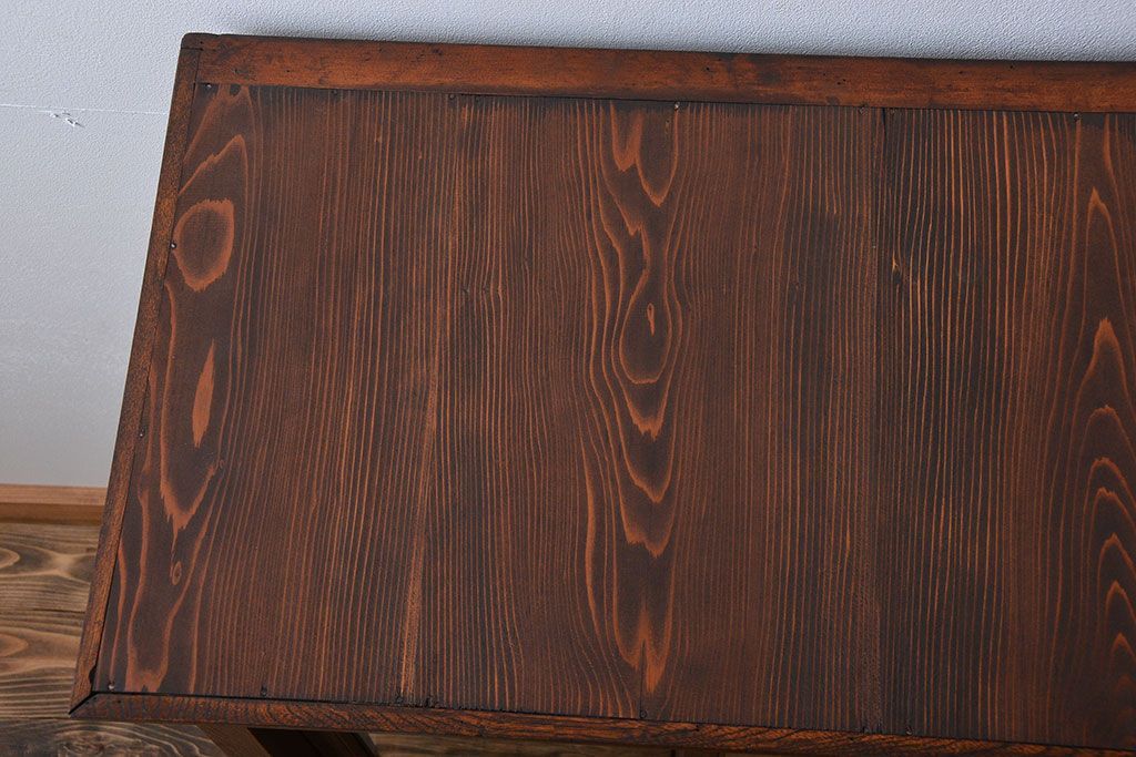 アンティーク家具　アンティーク　タモ材　ガラスケース