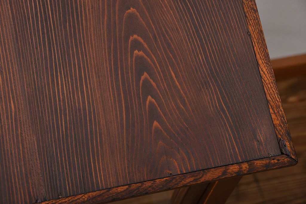 アンティーク家具　アンティーク　タモ材　ガラスケース