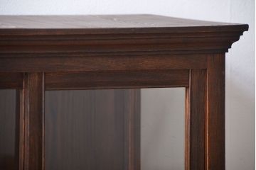 アンティーク家具　アンティーク　タモ材　ガラスケース