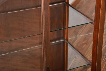 アンティーク家具　アンティーク　タモ材　ガラスケース