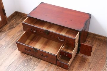 アンティーク家具　古民具・骨董　欅材!時代箪笥ローボード