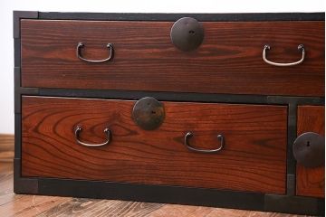 アンティーク家具　古民具・骨董　欅材!時代箪笥ローボード
