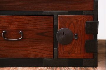 アンティーク家具　古民具・骨董　欅材!時代箪笥ローボード