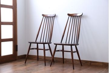 アンティーク家具　アーコール　ゴールドスミスチェア2脚セット(1)