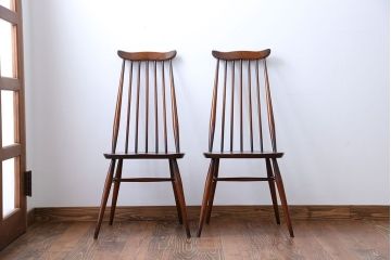 アンティーク家具　アーコール　ゴールドスミスチェア2脚セット(1)