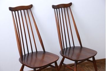 アンティーク家具　アーコール　ゴールドスミスチェア2脚セット(1)