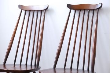 ヴィンテージ家具　イギリスビンテージ　アーコール　ゴールドスミスチェア2脚セット(2)