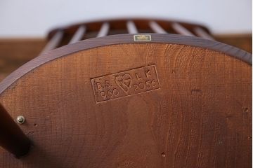 ヴィンテージ家具　イギリスビンテージ　アーコール　ゴールドスミスチェア2脚セット(2)