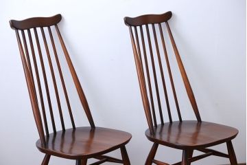 ヴィンテージ家具　イギリスビンテージ　アーコール　ゴールドスミスチェア2脚セット(3)