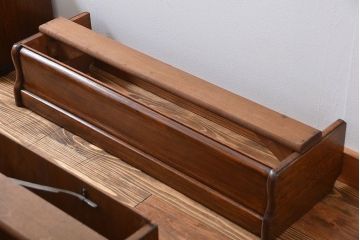 アンティーク家具　イギリスアンティーク　古いオーク材のおしゃれなスタッキングブックケース