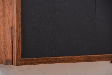 アンティーク家具　アンティーク　黒板付き　壁掛け戸棚