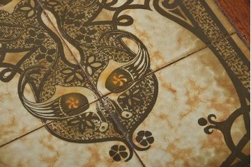 ヴィンテージ家具　北欧ビンテージ　デンマーク製　タイルテーブル