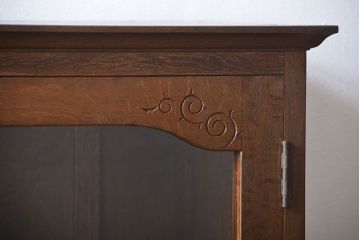 アンティーク家具　アンティーク　ナラ材　上品なブックケース