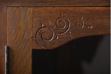 アンティーク家具　アンティーク　ナラ材　上品なブックケース