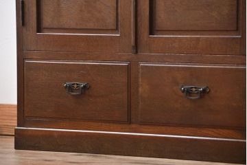 アンティーク家具　アンティーク　ナラ材　上品なブックケース