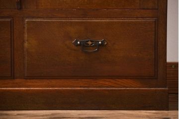 アンティーク家具　アンティーク　ナラ材　上品なブックケース