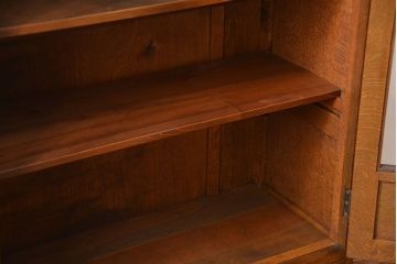 アンティーク家具　アンティーク　ナラ材　上品なブックケース