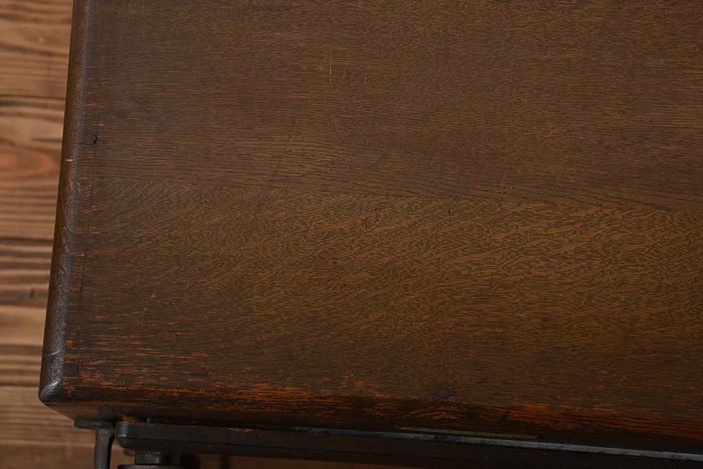 アンティーク雑貨　昭和レトロ　小振りな木製冷蔵庫