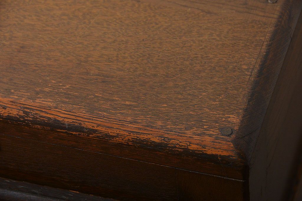 アンティーク雑貨　昭和レトロ　小振りな木製冷蔵庫