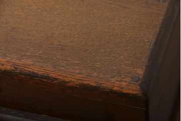 アンティーク雑貨　昭和レトロ　小振りな木製冷蔵庫