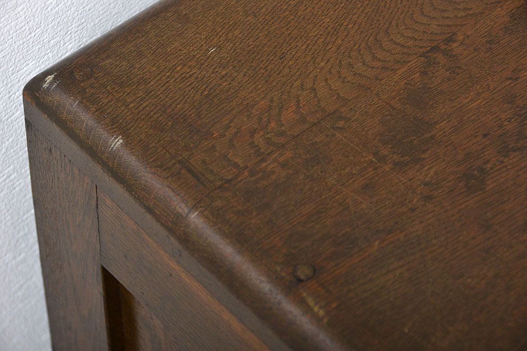 アンティーク雑貨　昭和レトロ　小振りな木製冷蔵庫