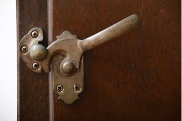 アンティーク雑貨　昭和レトロ　小振りな木製冷蔵庫