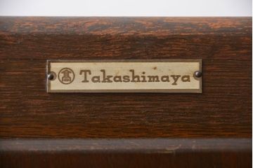 アンティーク雑貨　昭和レトロ　小振りな木製冷蔵庫