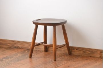 中古　飛騨産業　キツツキマーク　スツール