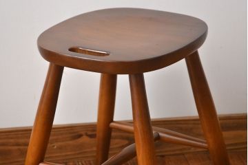 中古　飛騨産業　キツツキマーク　スツール
