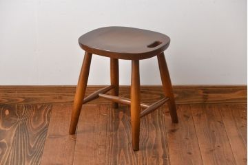 中古　飛騨産業　キツツキマーク　スツール