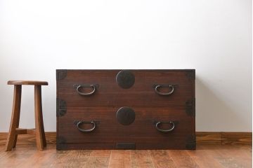 アンティーク家具　古民具・骨董　時代箪笥ローボード(1)