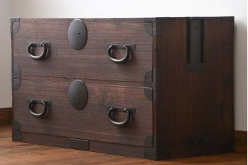アンティーク家具　古民具・骨董　時代箪笥ローボード(1)