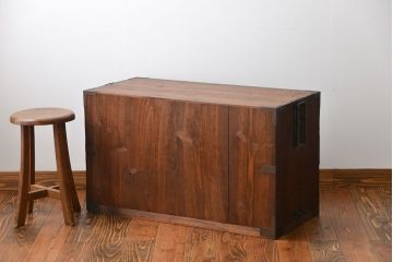 アンティーク家具　古民具・骨董　時代箪笥ローボード(1)